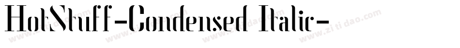 HotStuff-Condensed Italic字体转换